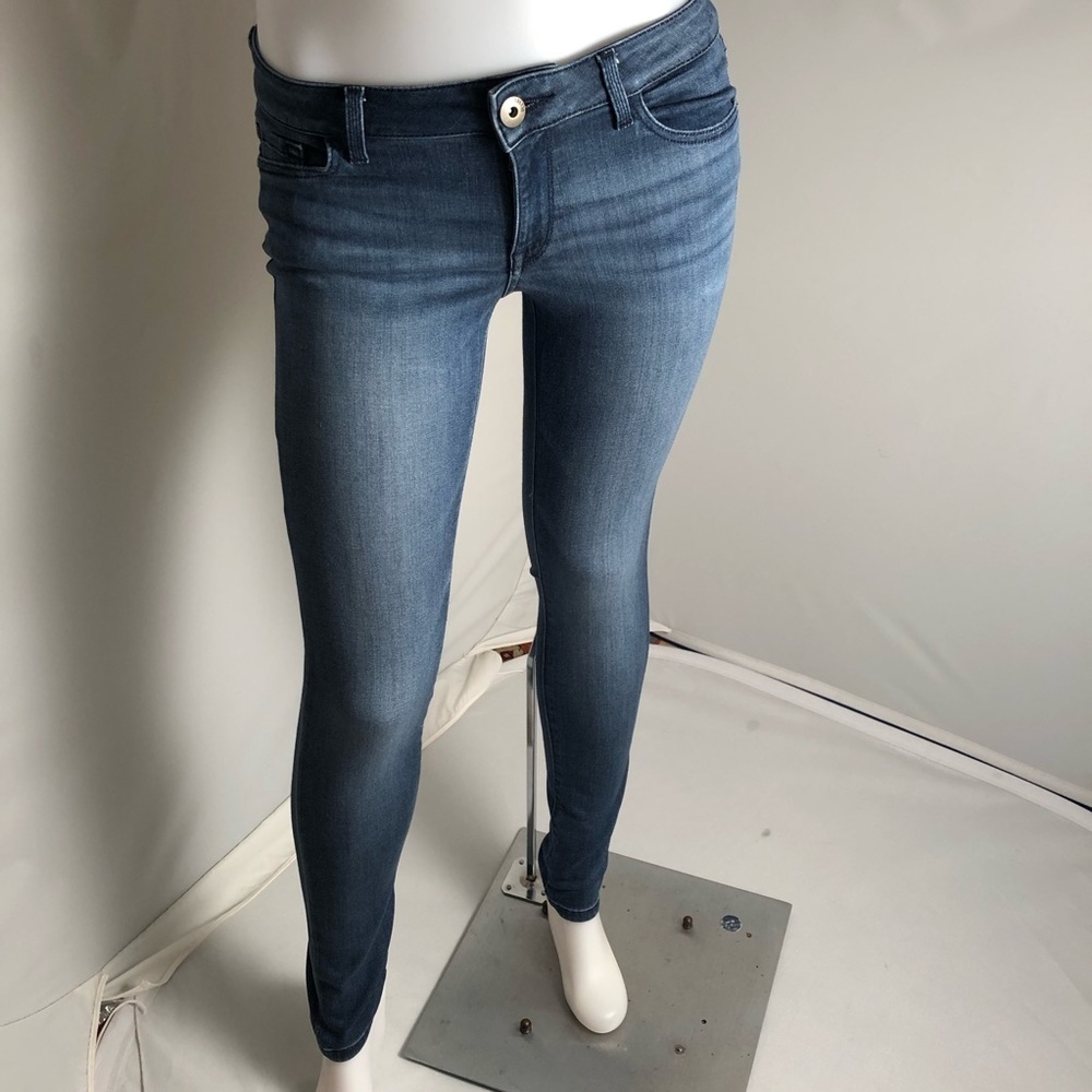 DL1961 Amanda blue skinny jeans in Trance